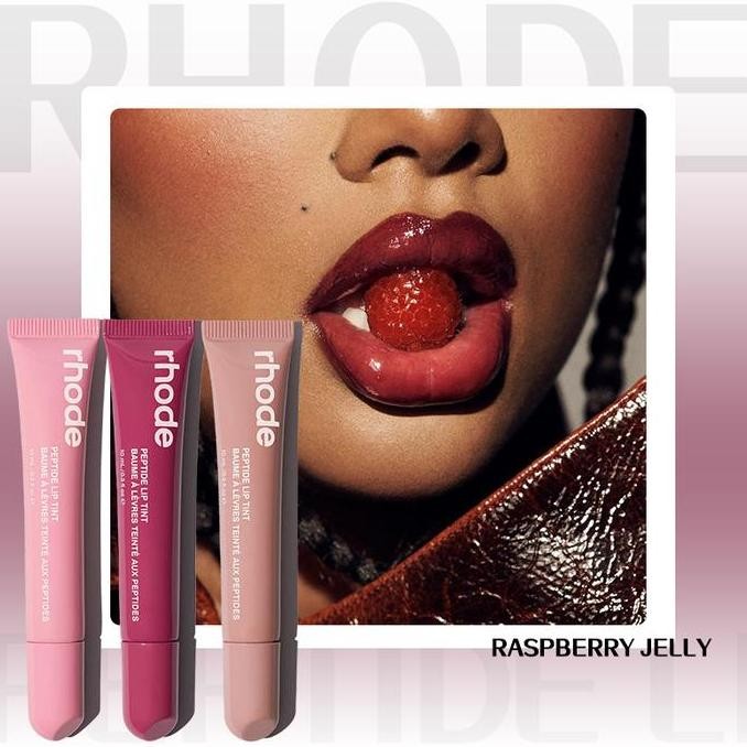 3 pcs(Salty tan & Raspberry jelly & Ribbon)Rhode Peptide Lip Tint
